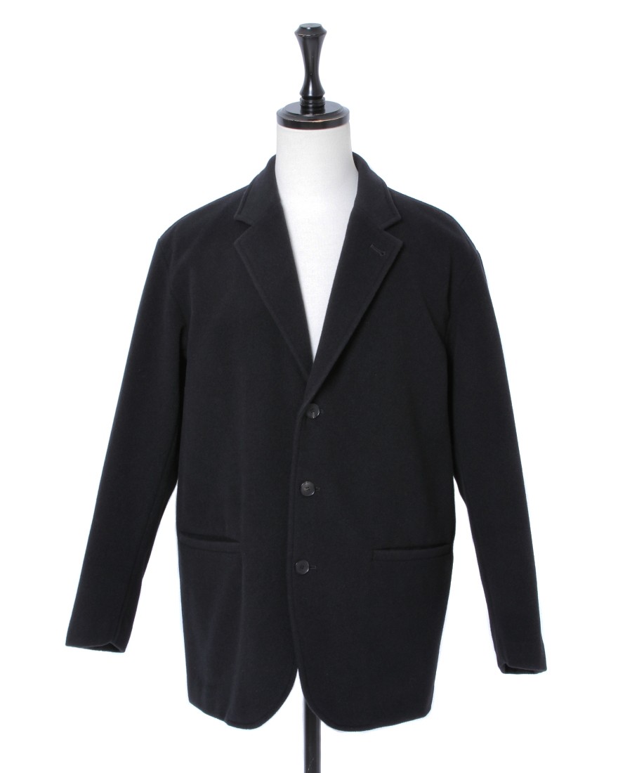 オーラリー 21AW カシミヤウールモッサオーバージャケット 3B 0 S 黒