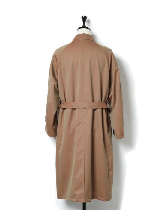 Auralee Light Wool Mohair Soutien Collar Coat A8AC01LW: Herringbone Auralee Light Wool Mohair Soutien Collar Coat A8AC01LW: Herringbone