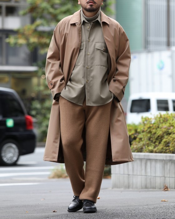 Auralee Light Wool Mohair Soutien Collar Coat A8AC01LW: Gun Club Check Auralee Light Wool Mohair Soutien Collar Coat A8AC01LW: Gun Club Check