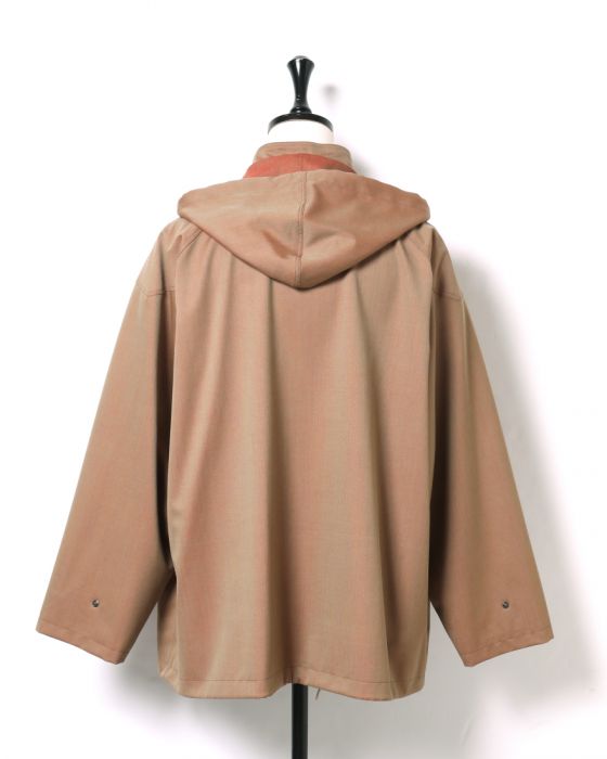 Auralee Light Wool Mohair Blouson A8AB02LW: Herringbone Auralee Light Wool Mohair Blouson A8AB02LW: Herringbone