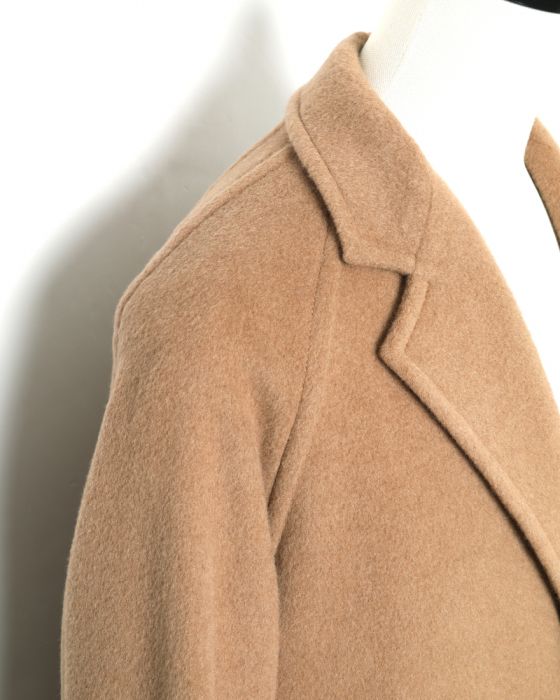 Auralee Baby Camel Mosser Chesterfield Coat A8AC02MB: Camel Auralee Baby Camel Mosser Chesterfield Coat A8AC02MB: Camel