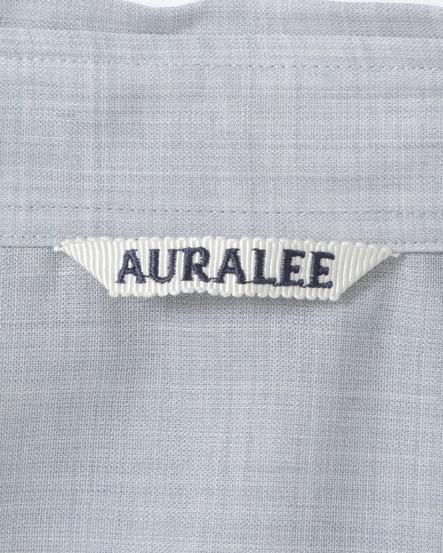 シア―ウールシルクシャツ【SHEER WOOL SILK SHIRTS】｜AURALEE
