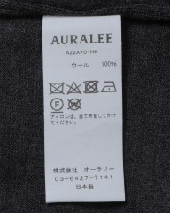 AURALEEスーパーハイゲージウールニットVネックプルオーバー【SUPER HIGH GAUGE WOOL KNIT V-NECK P/O】mb_10l