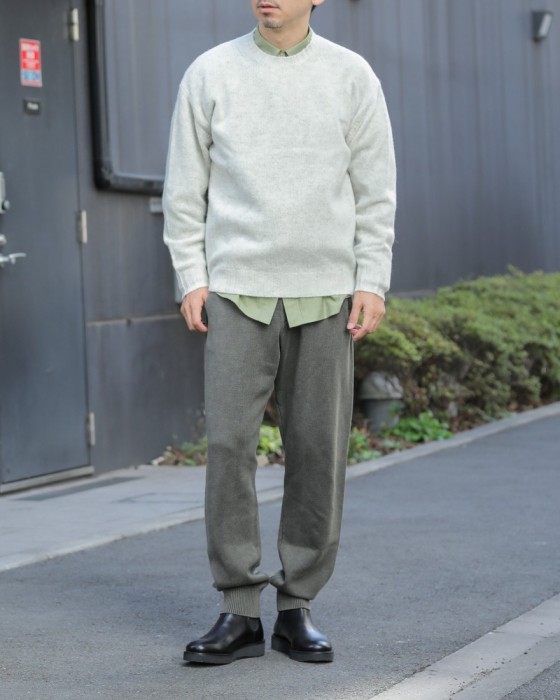 ＜東京ライフ＞ AURALEE（オーラリー） シェットランドウールカシミアニット【SHETLAND WOOL CASHMERE KNIT P/O】画像