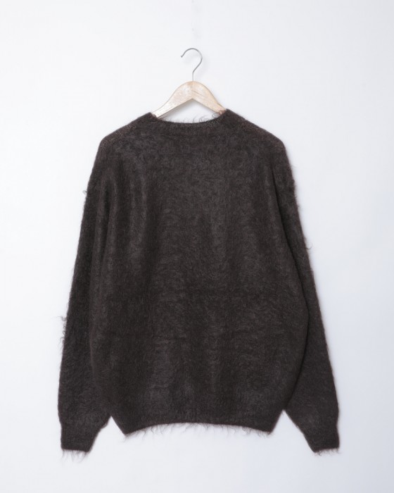 【美品】  AURALEE / オーラリー | SUPER KID MOHAIR KNIT P/O キッド モヘヤ ニット プルオーバー | 1 | グリーン | レディース