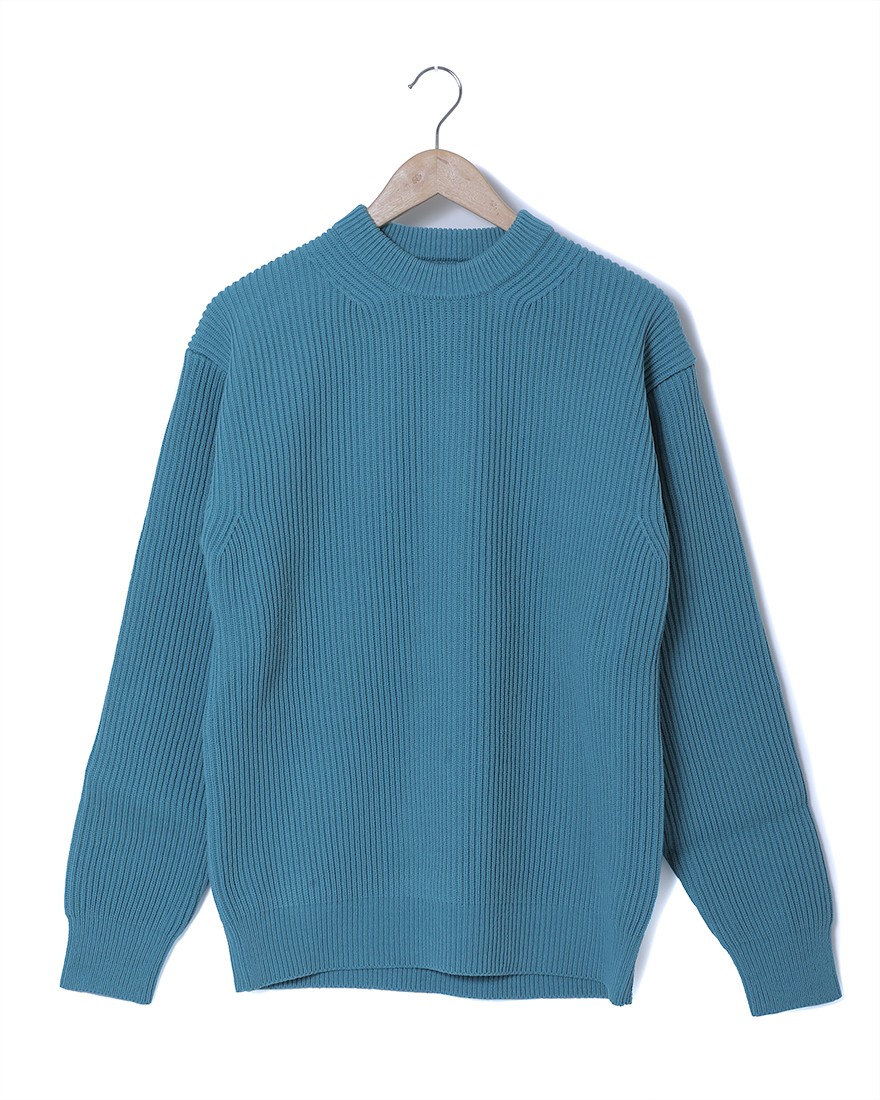 リブニットビックプルオーバー【SUPER FINE WOOL RIB KNIT BIG P/O