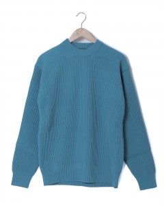 リブニットビックプルオーバー【SUPER FINE WOOL RIB KNIT BIG P/O】