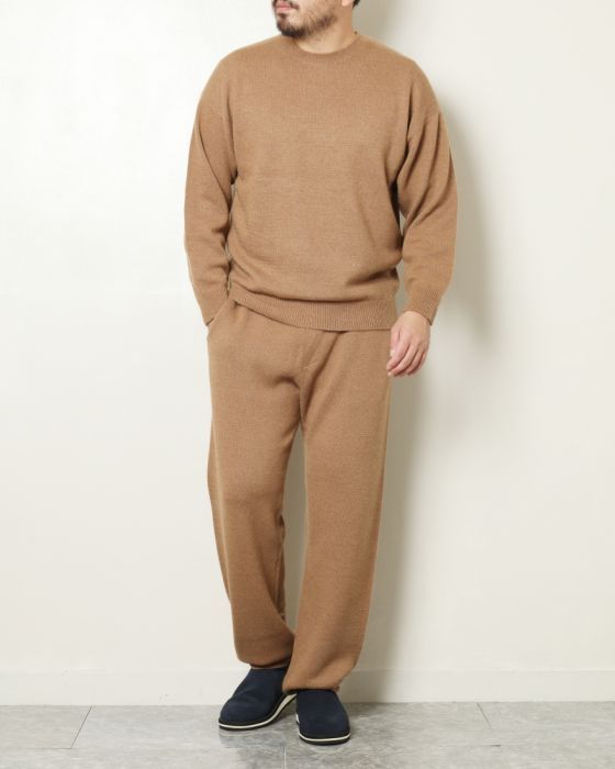 Auralee Baby Camel Knit Pullover A8AP01BR: Camel Auralee Baby Camel Knit Pullover A8AP01BR: Camel