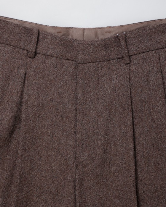 ENCENSウールフランネル2タックパンツ【WOOL FLANNEL 2 TUCK TROUSERS】04l