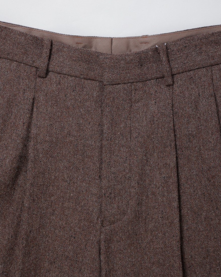 ENCENSウールフランネル2タックパンツ【WOOL FLANNEL 2 TUCK TROUSERS】04l