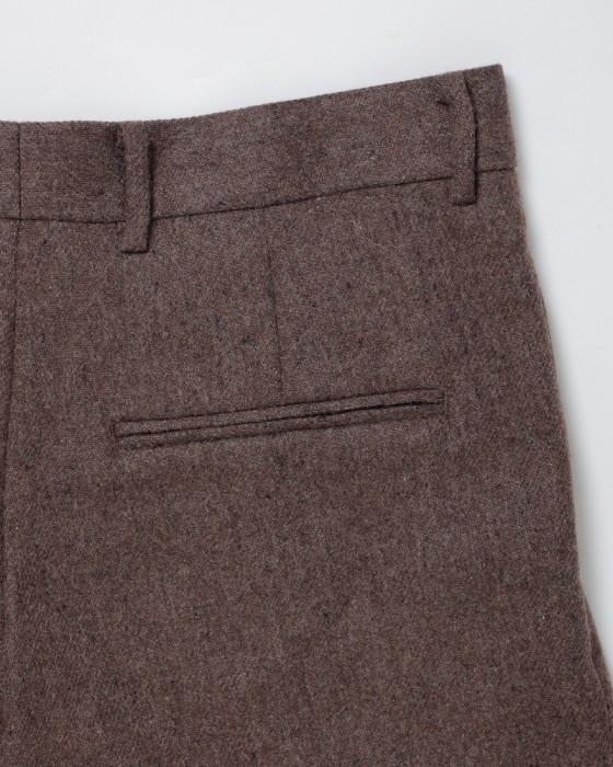 ENCENSウールフランネル2タックパンツ【WOOL FLANNEL 2 TUCK TROUSERS】07l