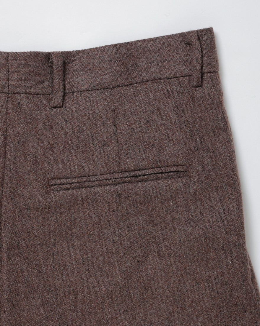 ENCENSウールフランネル2タックパンツ【WOOL FLANNEL 2 TUCK TROUSERS】07l