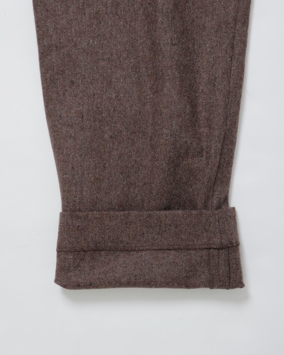 ENCENSウールフランネル2タックパンツ【WOOL FLANNEL 2 TUCK TROUSERS】10l