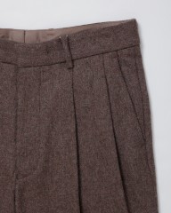 ENCENSウールフランネル2タックパンツ【WOOL FLANNEL 2 TUCK TROUSERS】mb_02l