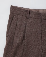 ENCENSウールフランネル2タックパンツ【WOOL FLANNEL 2 TUCK TROUSERS】mb_03l