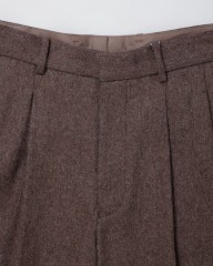 ENCENSウールフランネル2タックパンツ【WOOL FLANNEL 2 TUCK TROUSERS】mb_04l