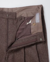 ENCENSウールフランネル2タックパンツ【WOOL FLANNEL 2 TUCK TROUSERS】mb_05l