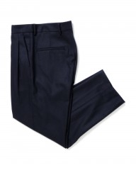 ENCENSウールフランネル2タックパンツ【WOOL FLANNEL 2 TUCK TROUSERS】mb_ma