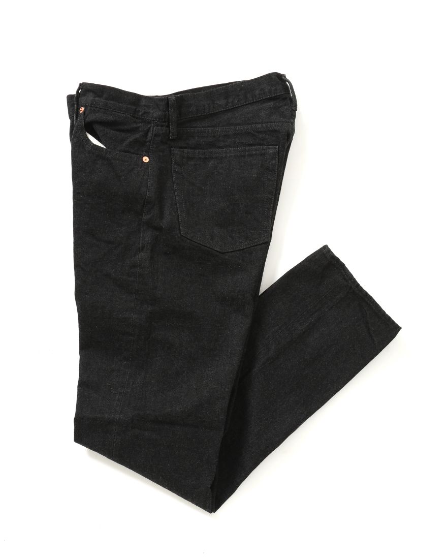 テーパードブラックジーンズ 5 Pocket Blackjeans Regular Fit Hand Room ハンドルーム Tokyolife