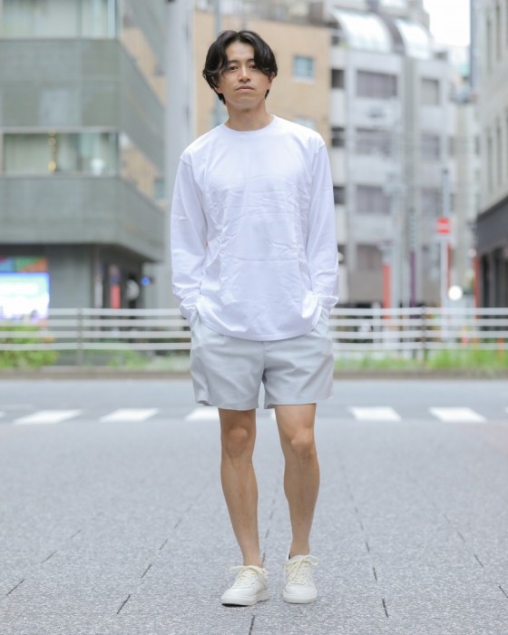 ＜東京ライフ＞ AURALEE（オーラリー） シャトルジョーゼットダブルクロスショーツ【SHUTTLE GEORGETTE CLOTH DOUBLE SHORTS】