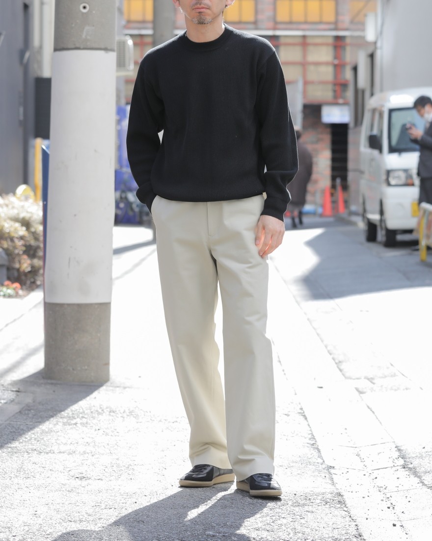 ワンエルディーケー22SS Hard Twist Finx Heavy Chino Slacks