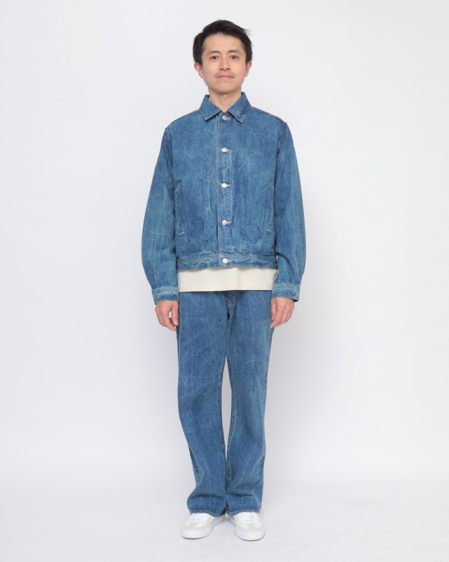 AURALEE SELVEDGEFADED LIGHT DENIM PANTSデニム/ジーンズ