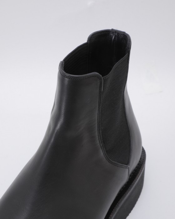スクエアトゥ サイドゴアブーツ【LEATHER SQUARE BOOTS MADE BY FOOT 