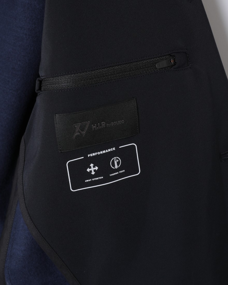 H.I.P by SOLIDOMEN'S CLUB別注　サーモテック 4WAYストレッチ ブラッシュドナイロン ジャケット【BRUSHED NYLON 】13l