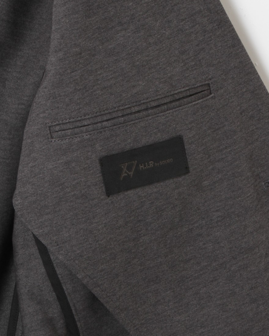H.I.P by SOLIDOコットンポリエステル超度詰め天竺ジャケット【COTTON POLYESTER DOZUME TENJIKU JACKET】10l