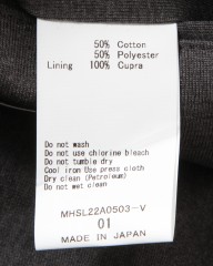 H.I.P by SOLIDOコットンポリエステル超度詰め天竺ジャケット【COTTON POLYESTER DOZUME TENJIKU JACKET】mb_16l
