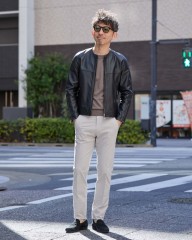 EMMETIラムナッパレザー ノーカラーライダース【FELIX/フェリックス】mb_ma