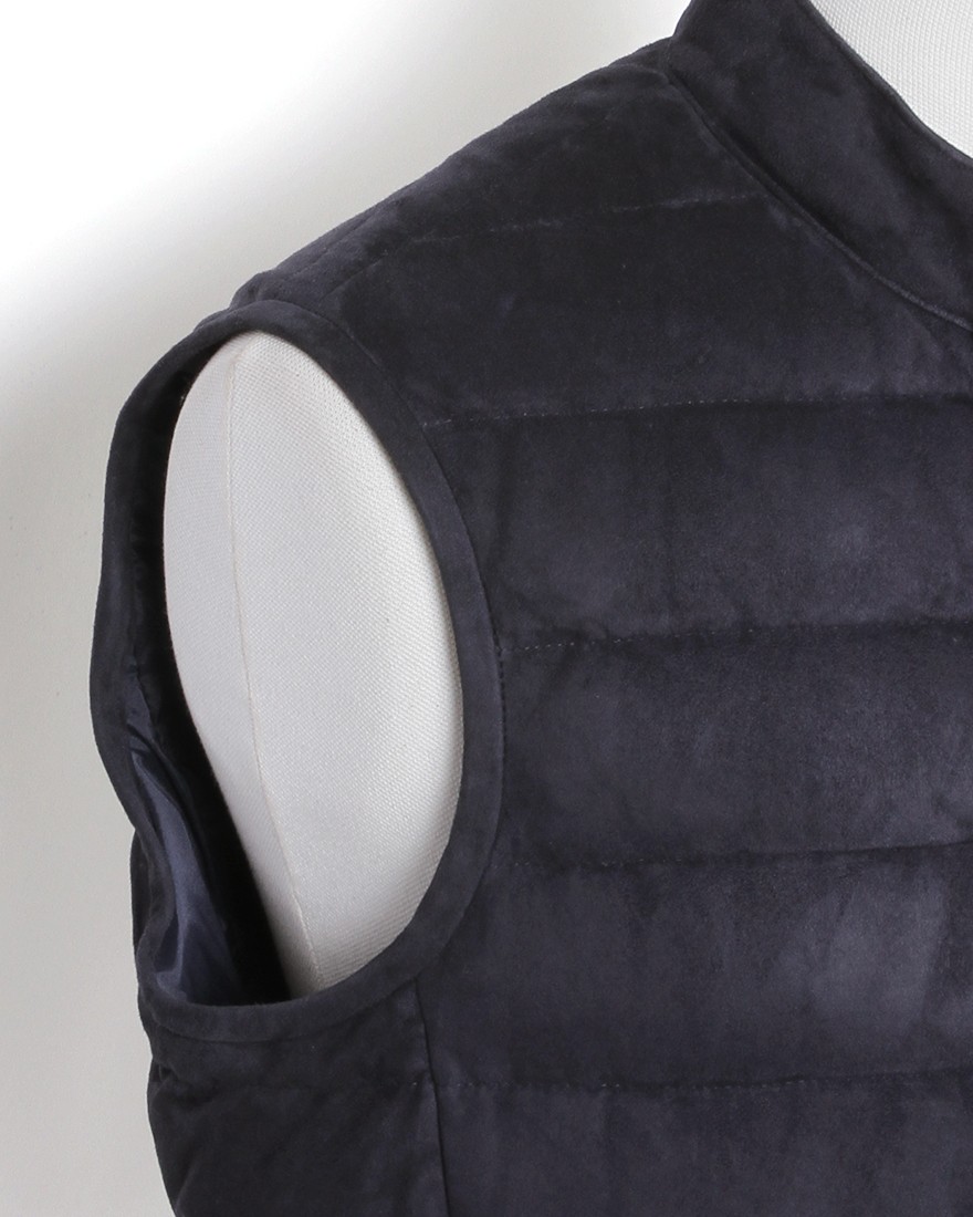 ラムスエード ダウンベスト【JURI DOWN VEST】|EMMETI ラムスエード ダウンベスト【JURI DOWN VEST】|EMMETI