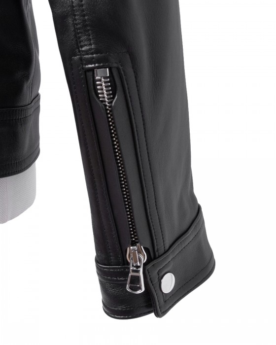 EMMETIナッパレザーシングルライダースジャケット【MASSIMO/NAPPA CERATA SP07】08l
