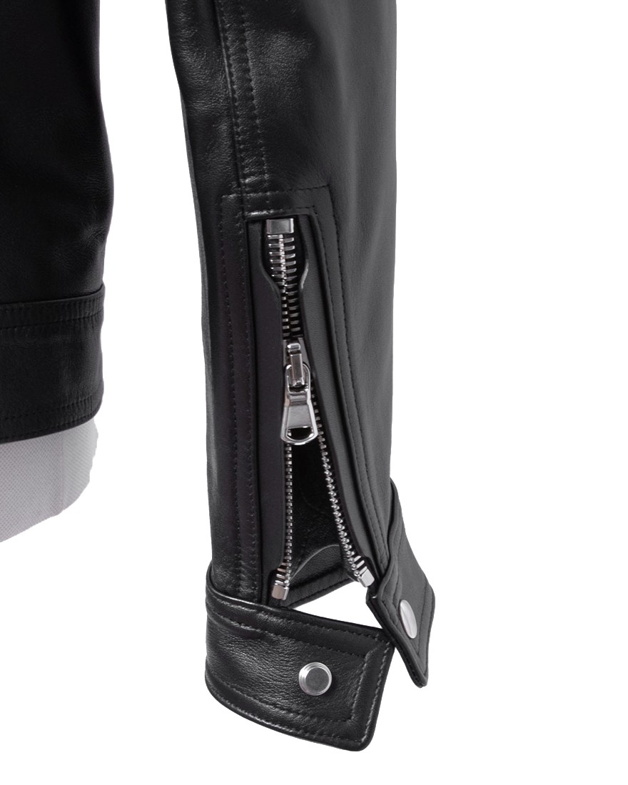 EMMETIナッパレザーシングルライダースジャケット【MASSIMO/NAPPA CERATA SP07】09l