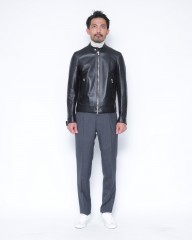 EMMETIナッパレザーシングルライダースジャケット【MASSIMO/NAPPA CERATA SP07】mb_21l