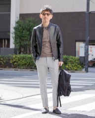 EMMETIナッパレザーシングルライダースジャケット【MASSIMO/NAPPA CERATA SP07】mb_ma