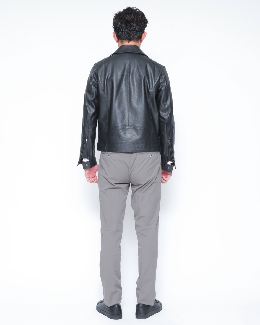 EMMETIカーフレザー ダブルライダースジャケット【GABRIELE 2/ガブリエッレ】03l