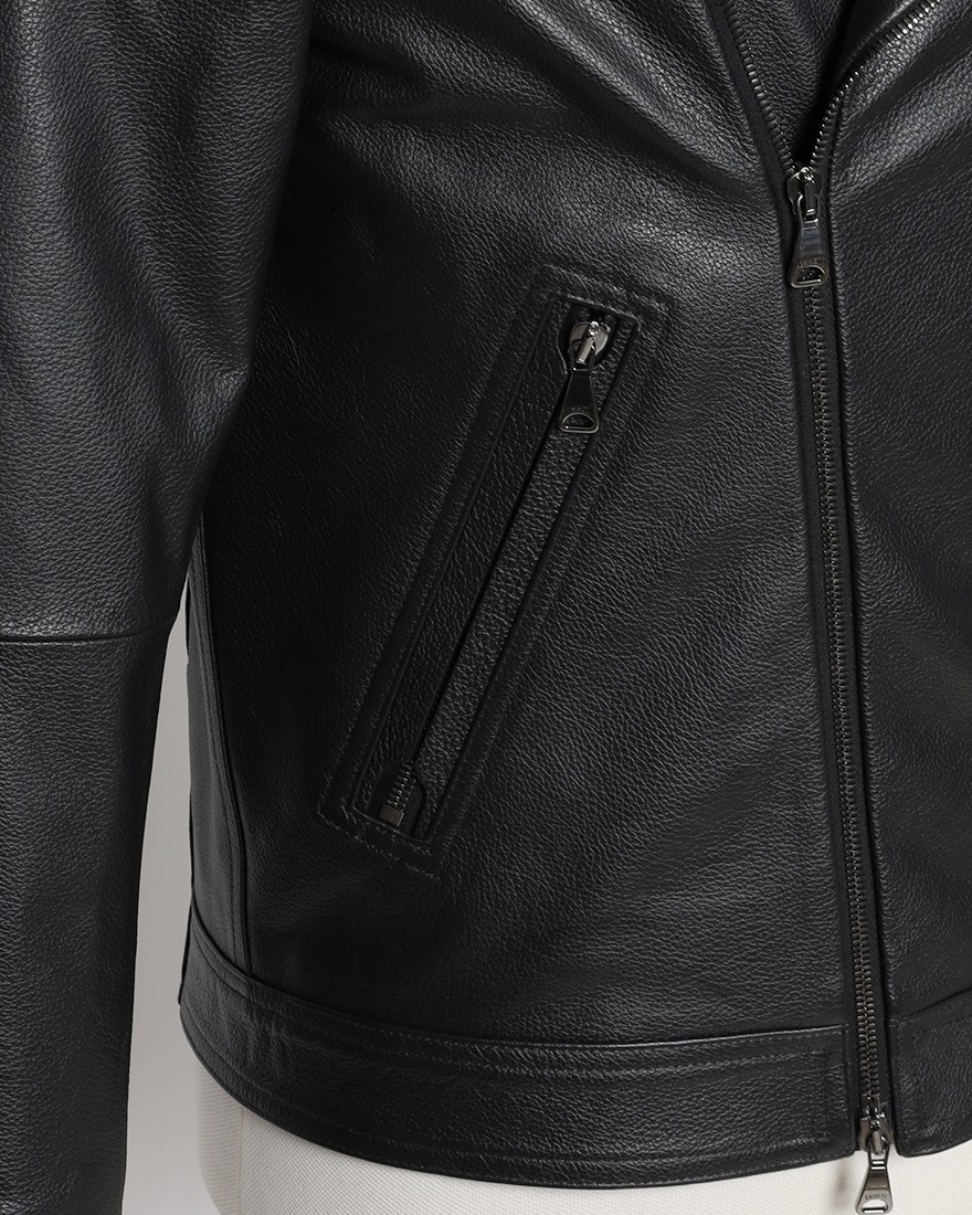 EMMETIカーフレザー ダブルライダースジャケット【GABRIELE 2/ガブリエッレ】08l