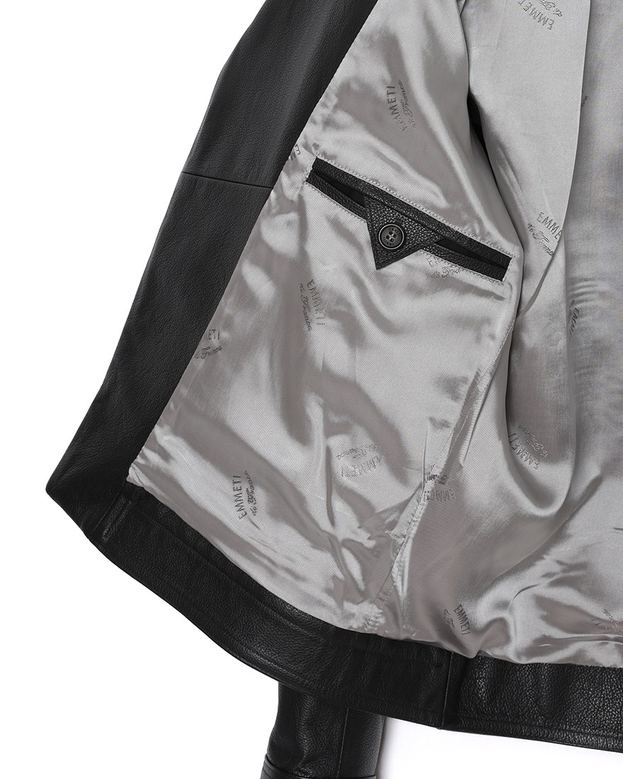 EMMETIカーフレザー ダブルライダースジャケット【GABRIELE 2/ガブリエッレ】16l