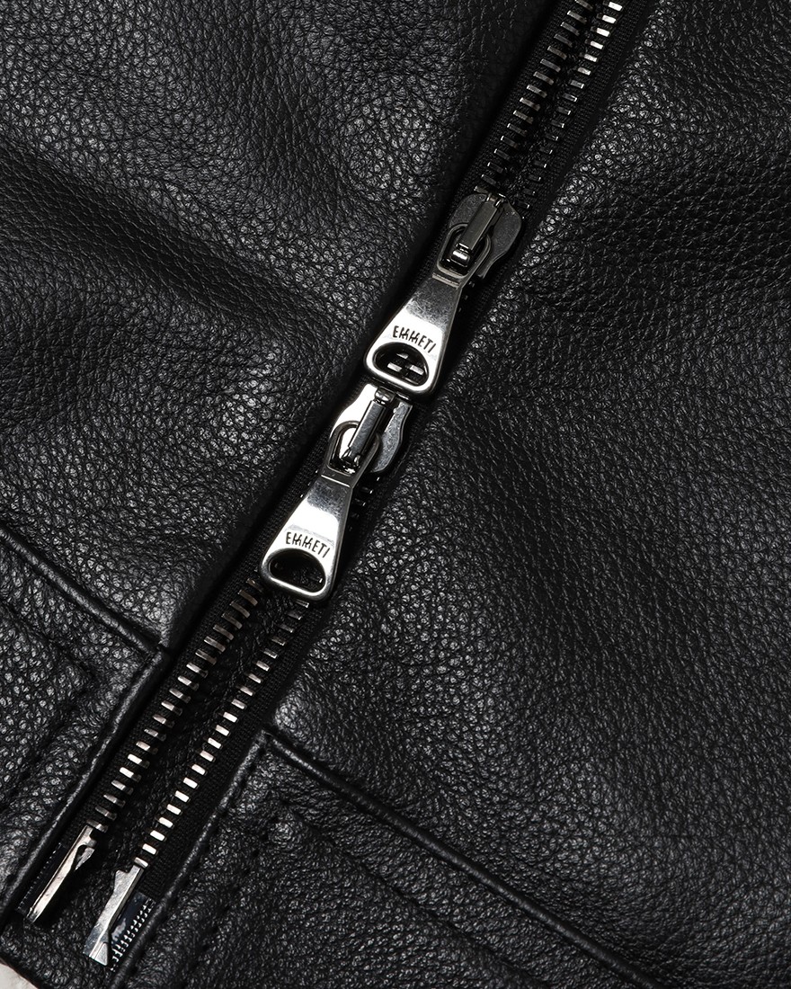 EMMETIカーフレザー ダブルライダースジャケット【GABRIELE 2/ガブリエッレ】20l