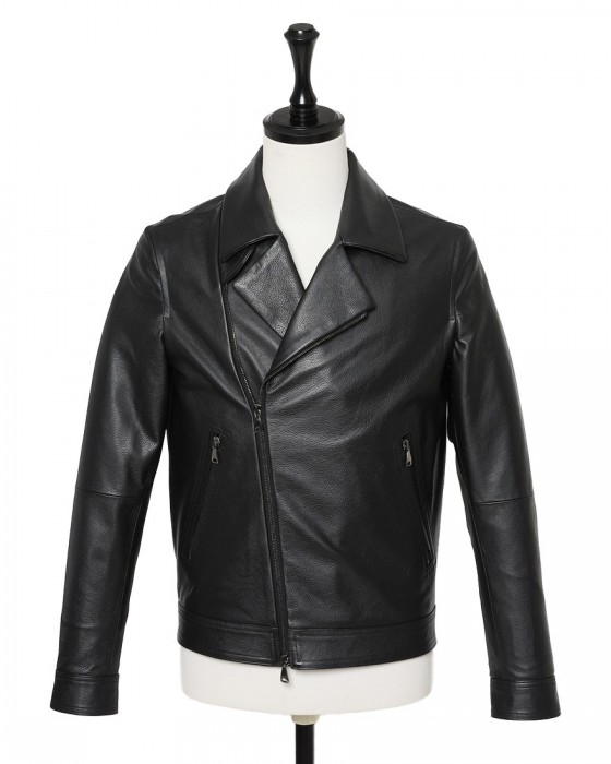 EMMETIカーフレザー ダブルライダースジャケット【GABRIELE 2/ガブリエッレ】ma