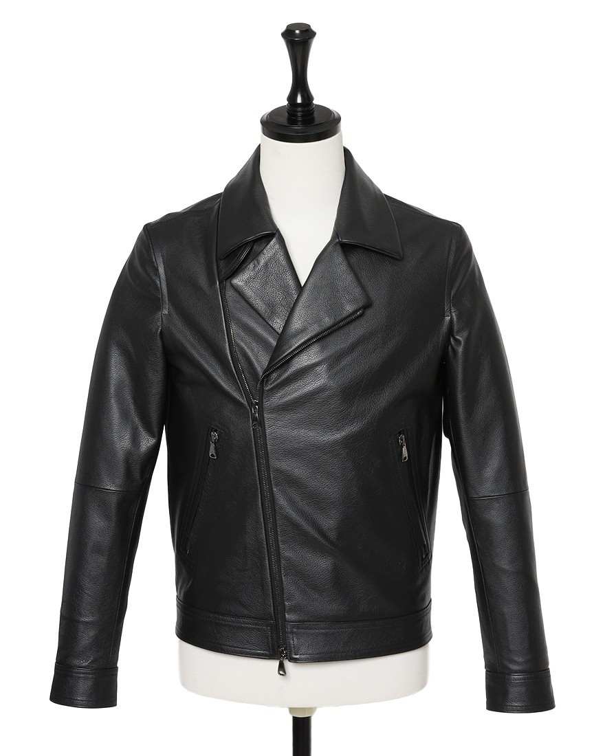 EMMETIカーフレザー ダブルライダースジャケット【GABRIELE 2/ガブリエッレ】ma