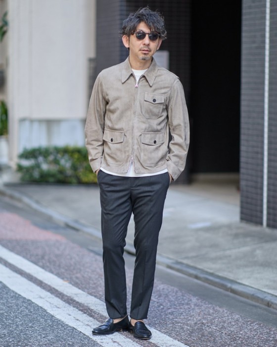 EMMETIラムスエード レザージャケット【ENNIO HERIT】ma