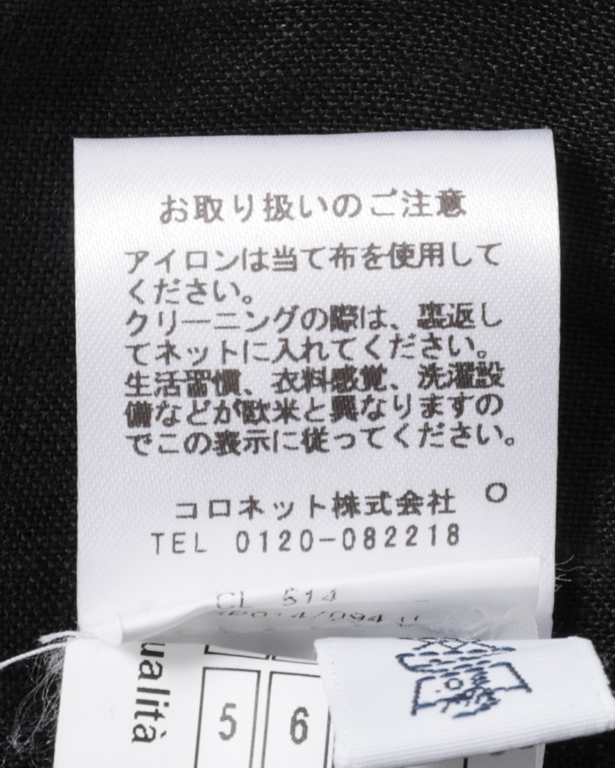BARBAリネン ワイドカラーシャツ【New Bruno/ DANDYLIFE】16l