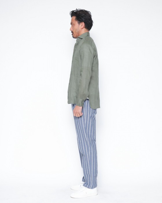 BARBA 新品4万円程度 バルバ NAPOLI リネン100％ブルー