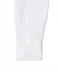 BARBAホワイト リネン ワイドカラーシャツ【New Bruno/ DANDYLIFE】mb_10l