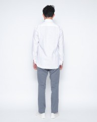 BARBAホワイト リネン ワイドカラーシャツ【New Bruno/ DANDYLIFE】mb_18l