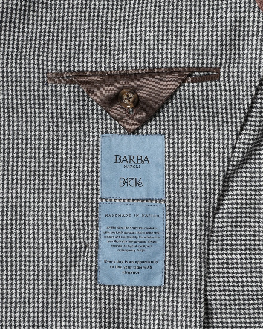 BARBAウールハウンドトゥース ダブルジャケット【BACTIVE/ビーアクティブ】 14l