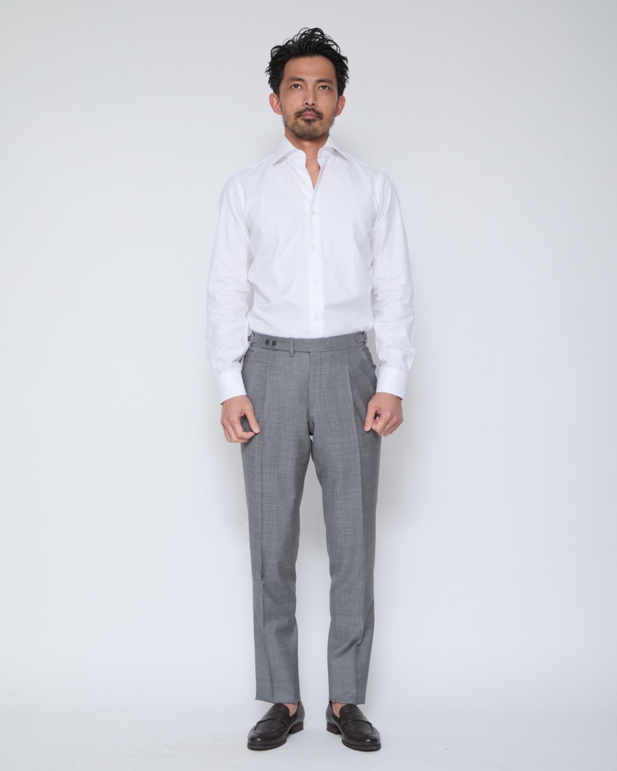 BARBAコットン セミワイドカラーシャツ【Classic】15l