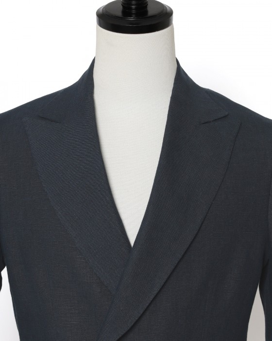 BARBAリネン 4Bダブルブレスト シャツジャケット【EASY DOUBLE】05l